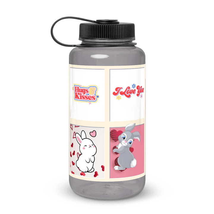 Love and Hugs Wide Mouth Water Bottle product image (1)