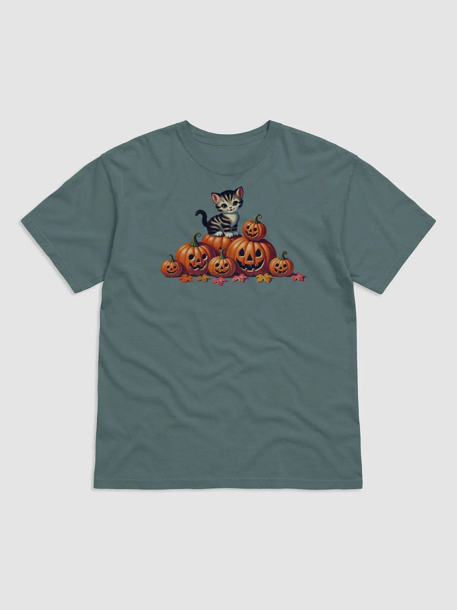 Halloween Kitten and Jack-o-Lanterns Comfort Colors T-Shirt product image (2)