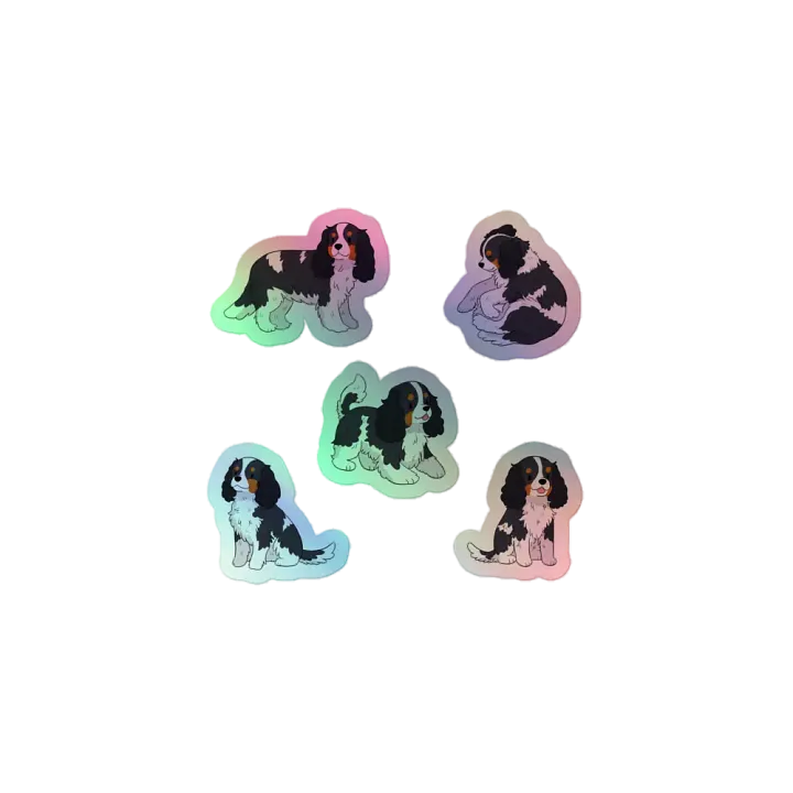 Cavalier King Charles Spaniel Holographic Sticker Sheet product image (2)