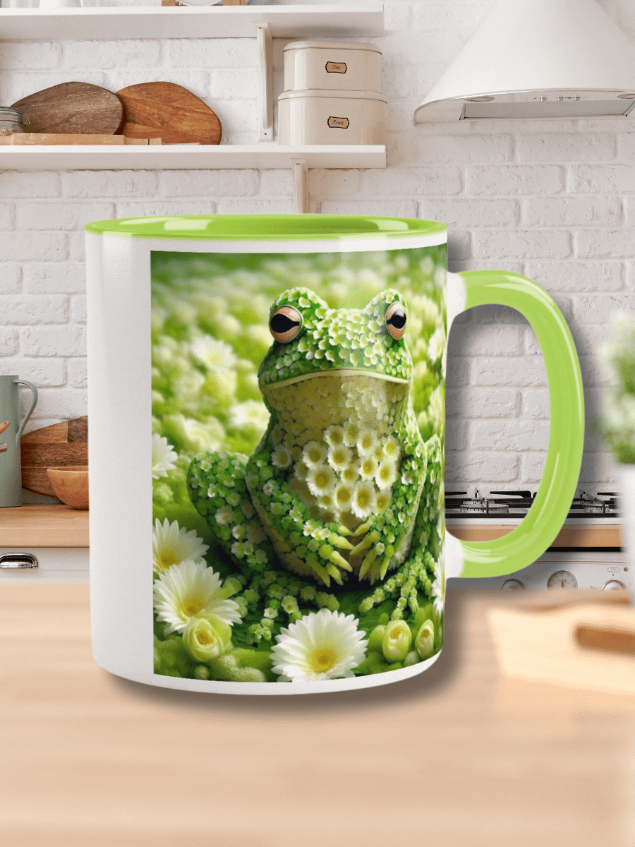 Green Flower Frog Mug product image (6)