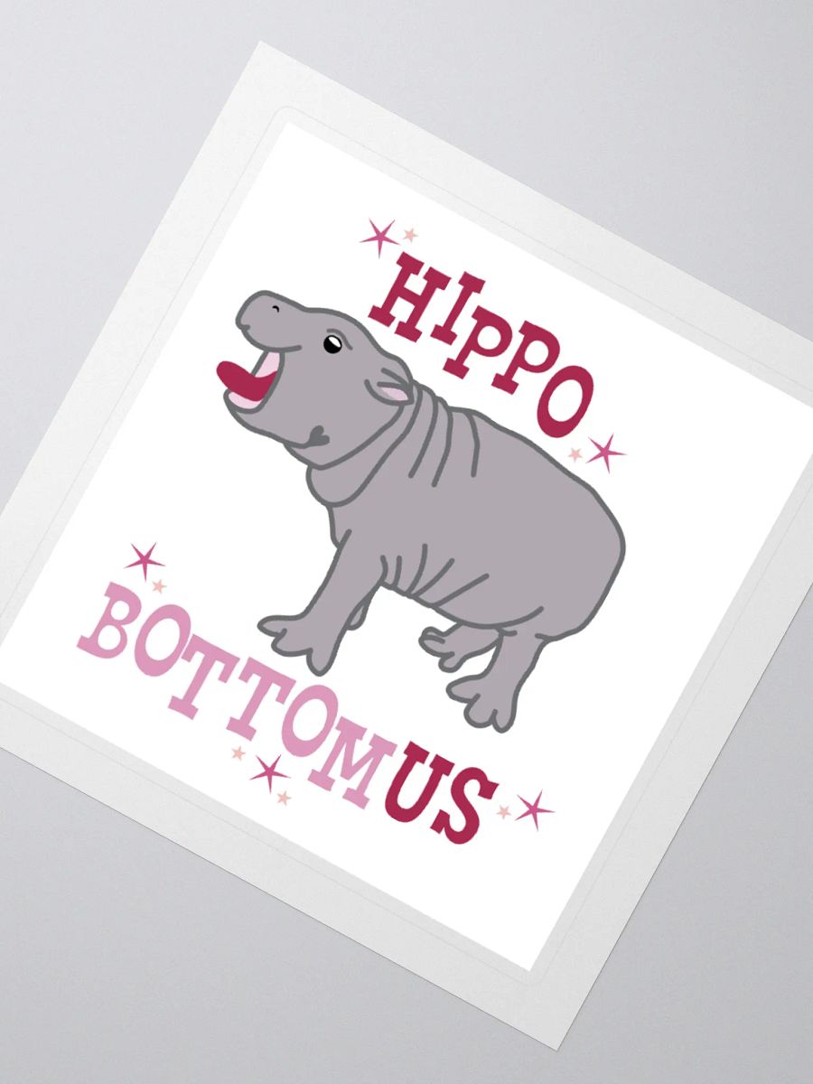 HippoBOTTOMus Sticker | Funny Gay Art product image (3)