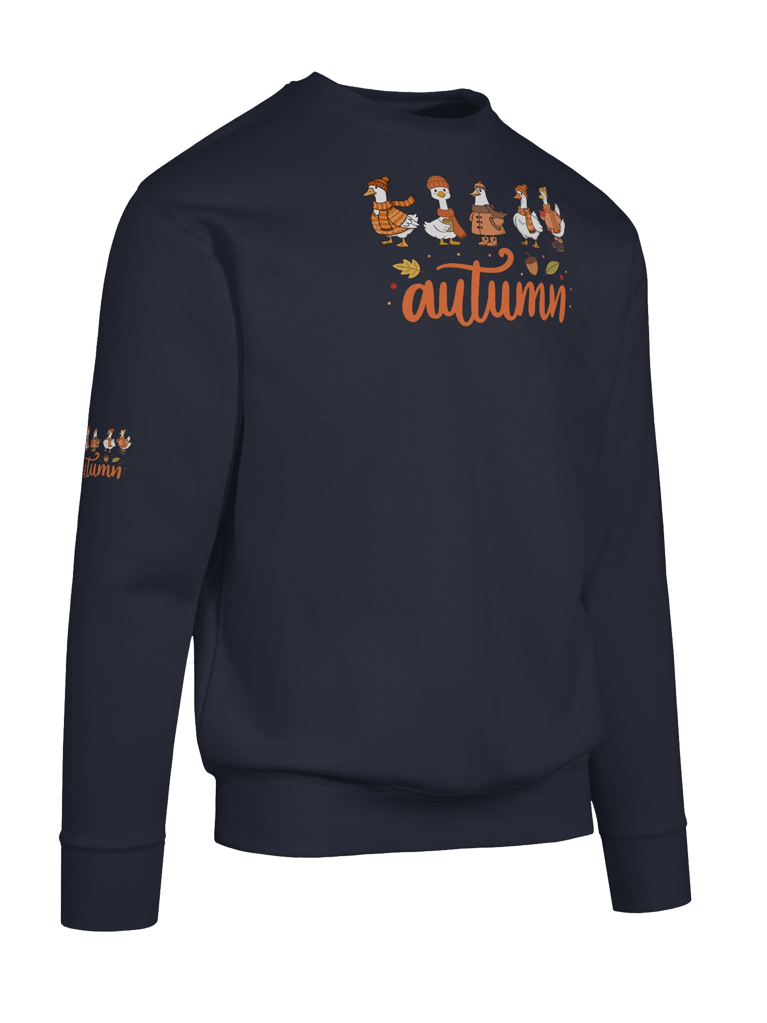 Cozy Autumn Duck's Typography Sweatshirt product image (102)
