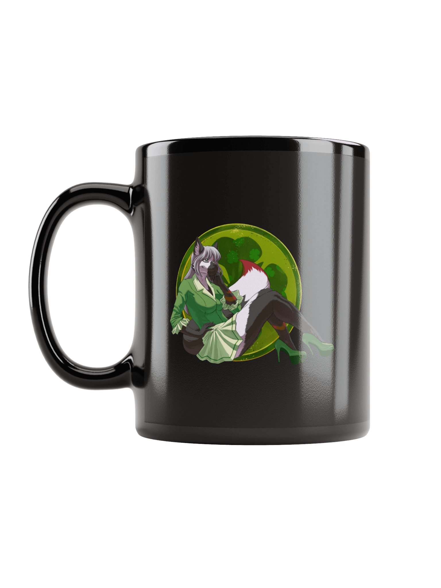 Raine Irish Pinup Chrome Mug (Black) product image (11)