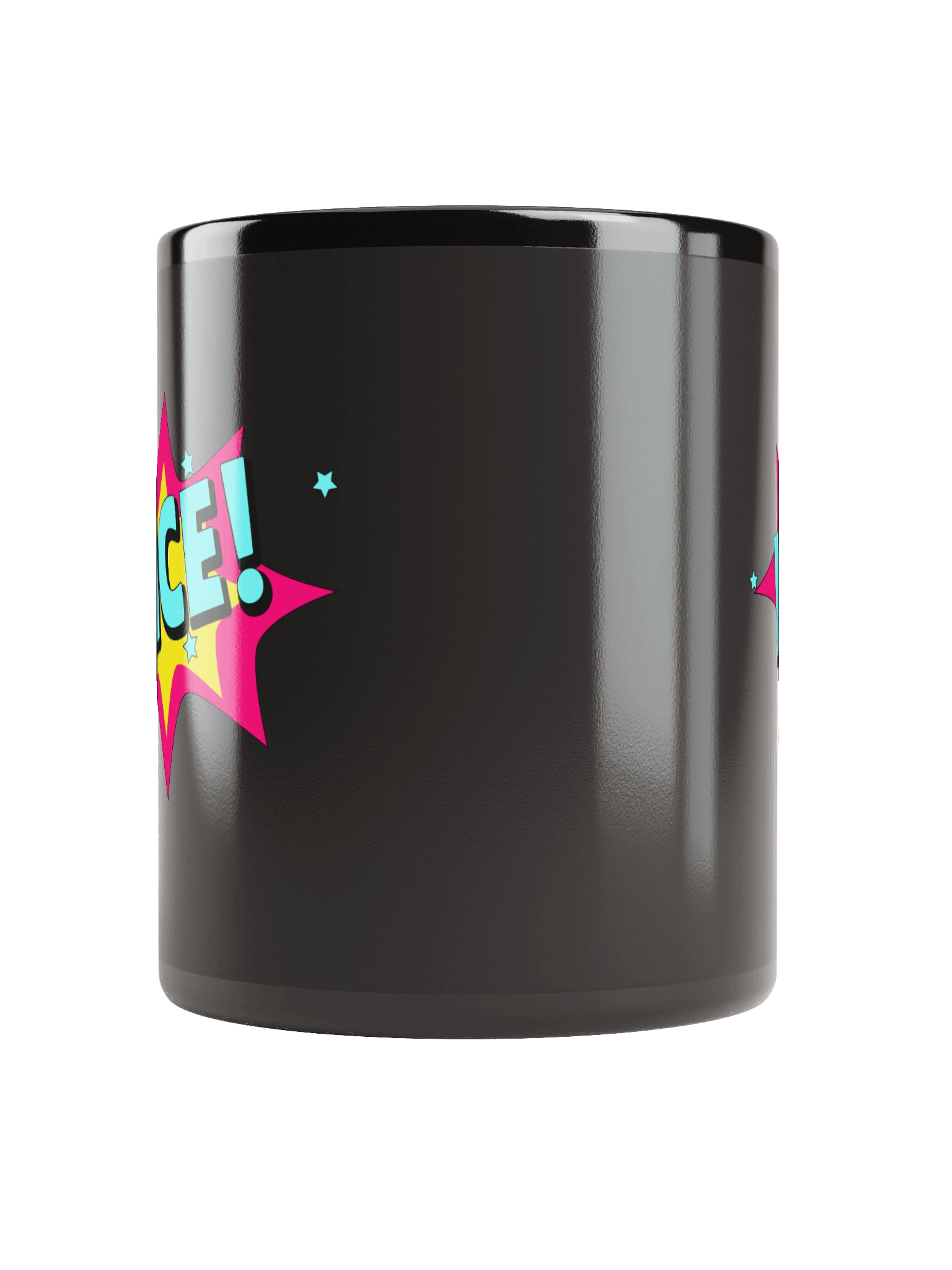 Boom! NICE! Explosion Black Coffee Mug product image (6)