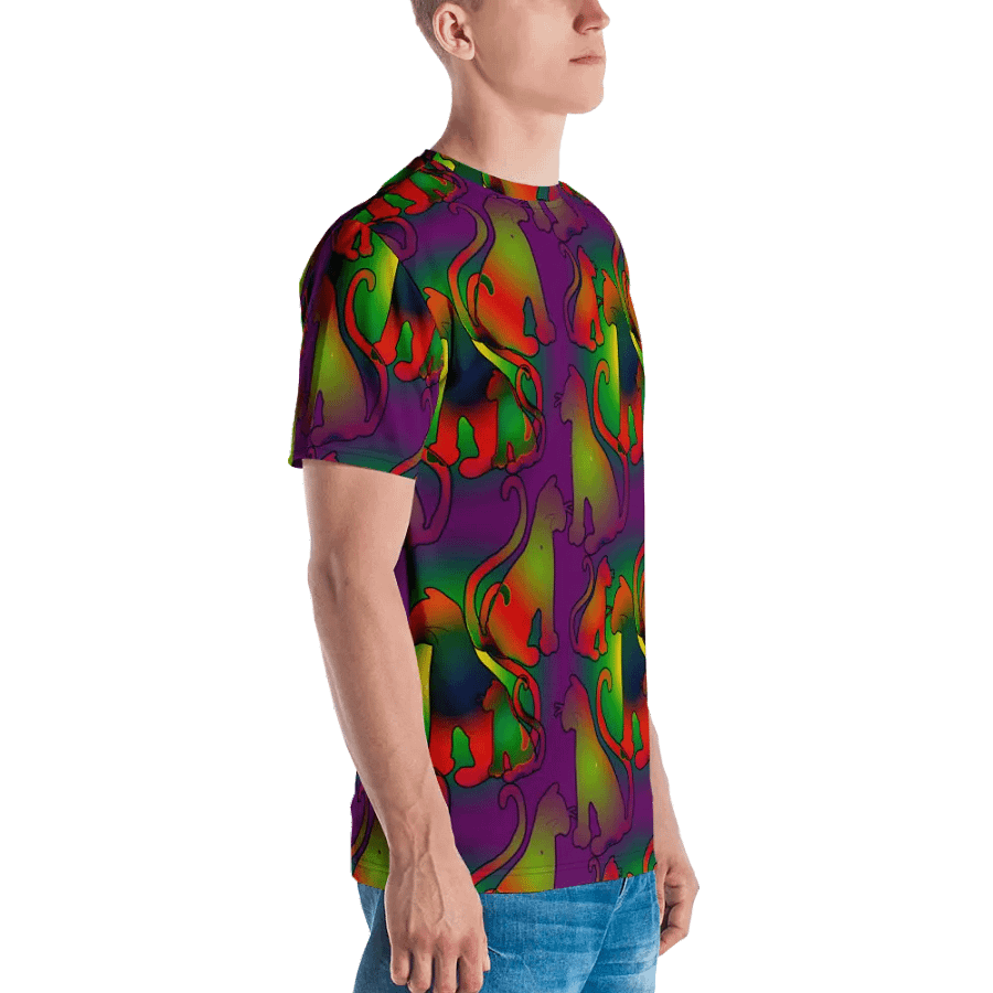 Abstract Cat Tshirt product image (3)