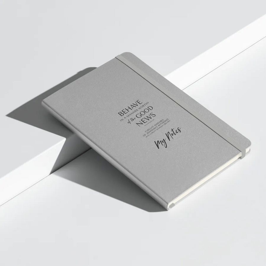 'Behave in a Manner Worthy of the Good News' Hardcover Notebook product image (38)