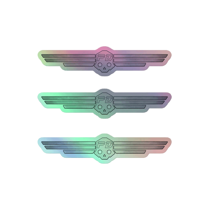 Skull Parental Divers Holographic Sticker Set product image (2)