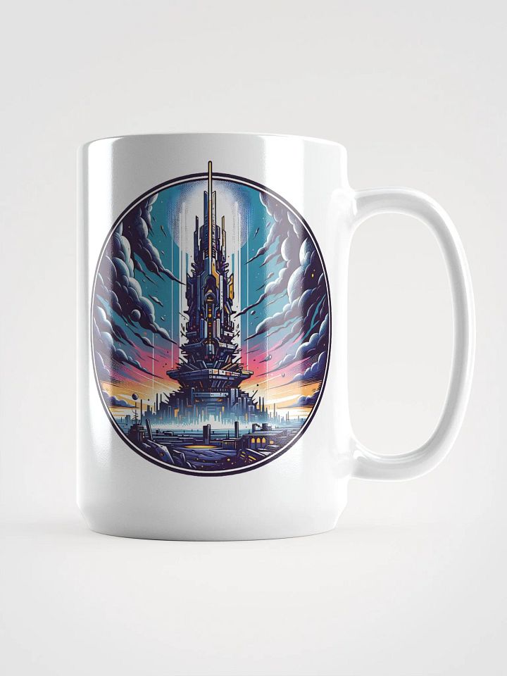 Futuristic Cityscape Coffee Mug – Sip into the Future 🌌 product image (1)