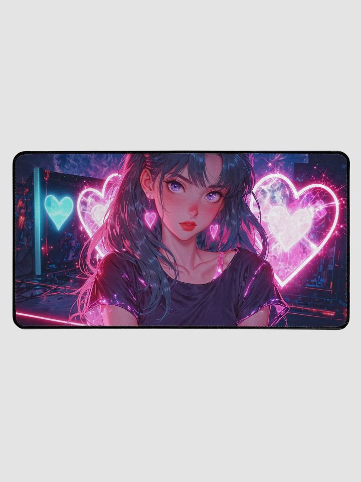 Electric Hearts Desk Mat product image (1)