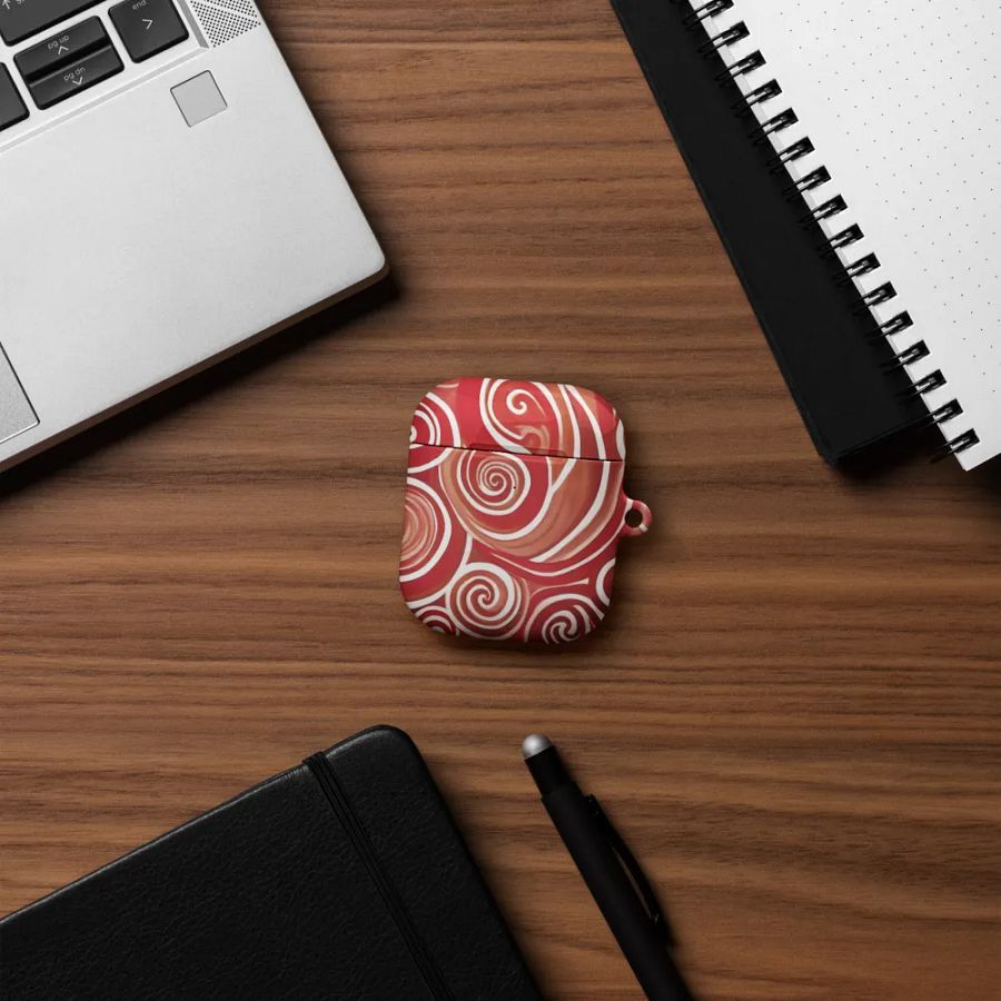 Funky Cherry Swirls Liquid Tie-Dye Airpods Case product image (8)