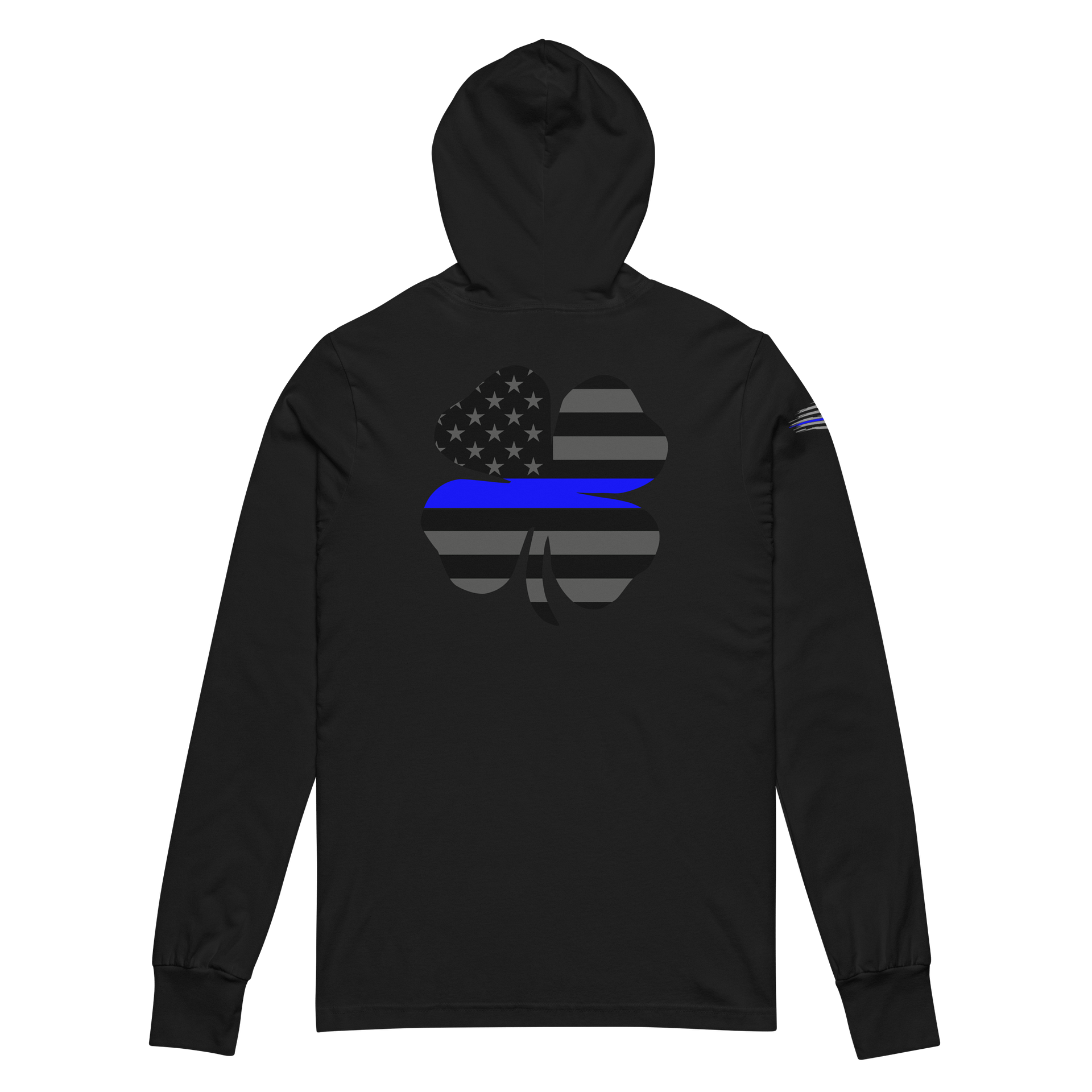 BLUE LINE FLAG - Long Sleeve Hooded Tee product image (5)