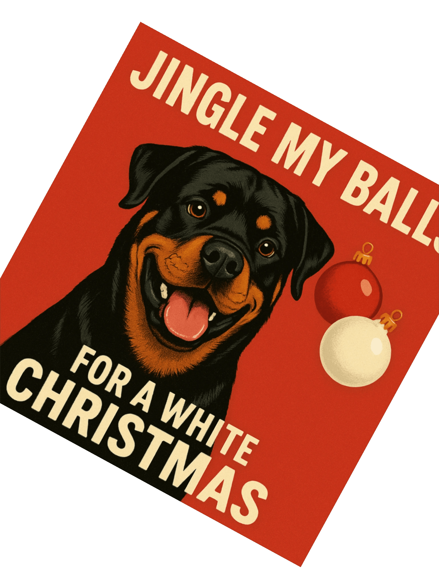 Jingle Balls Rottweiler Christmas Sticker product image (6)