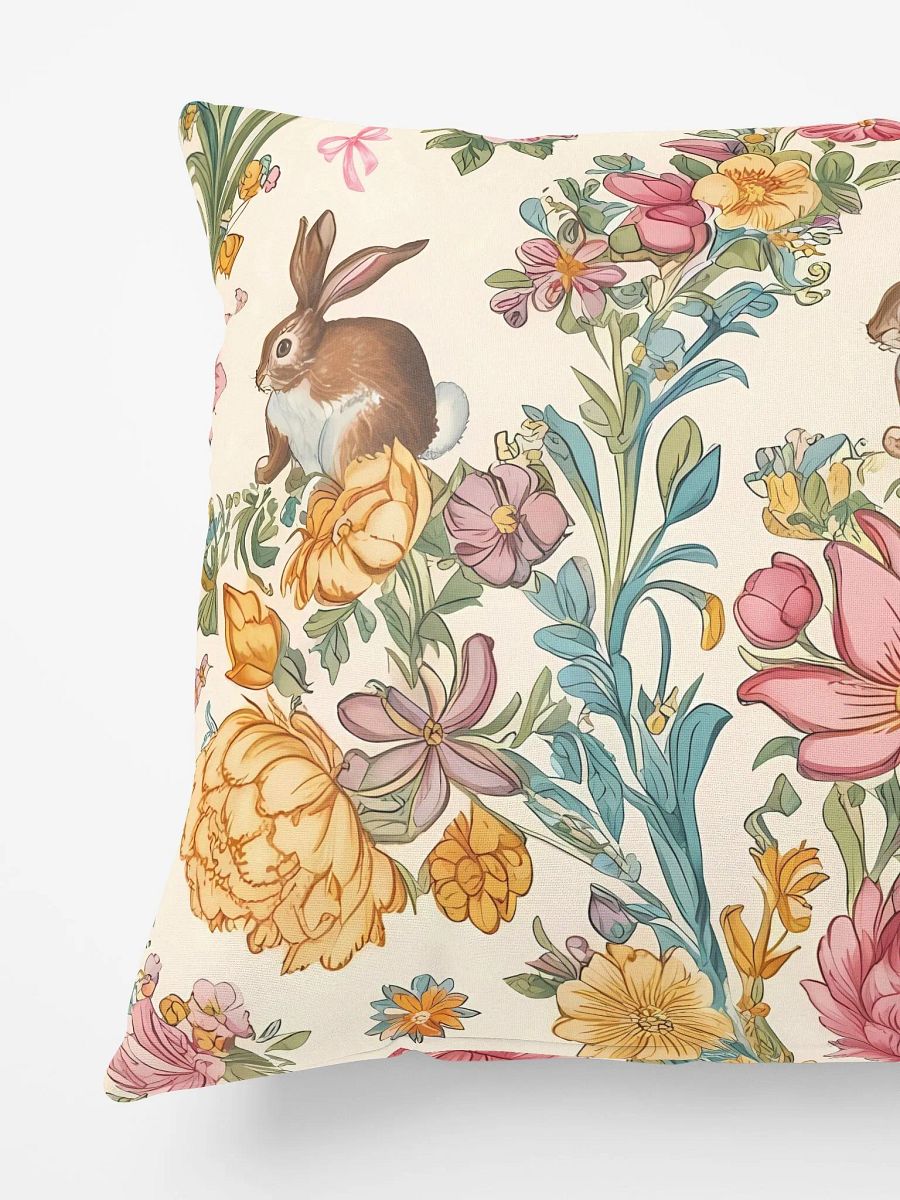 Floral Easter Bunny All-Over Print Pillow product image (4)