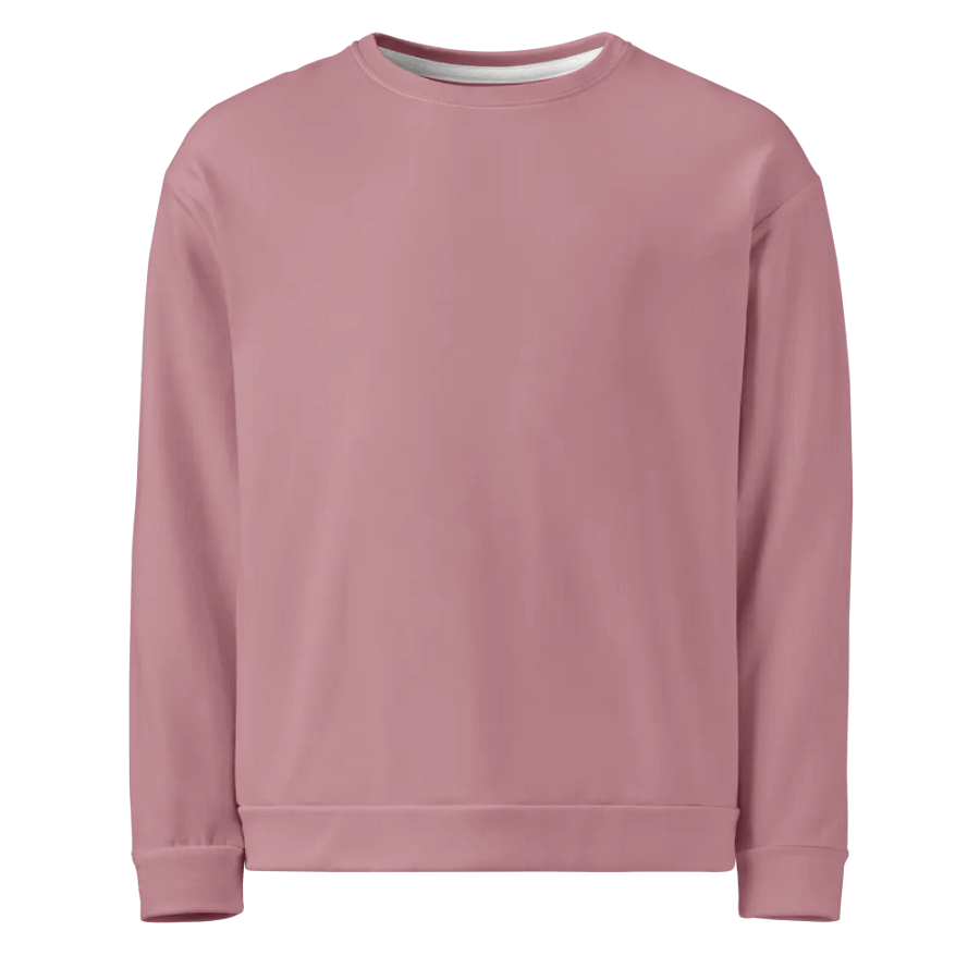 Plain Dusty Pink Soft Summer Unisex Recycled Polyester Heavyweight Premium Sweatshirt by Treasure Pie product image (1)