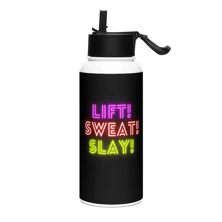 LIFT! SWEAT! SLAY! WATER BOTTLE product image (1)