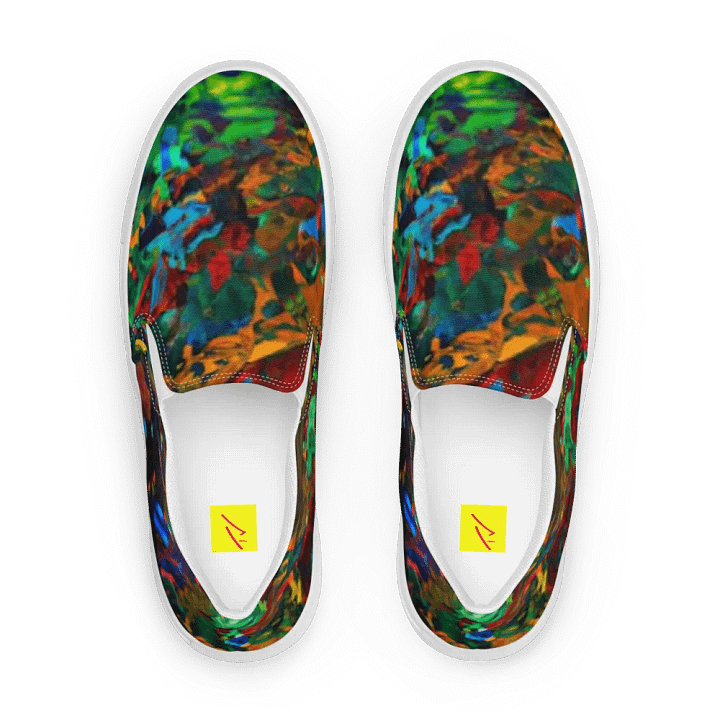 Vibrant Fusion: Abstract Canvas Shoes product image (1)