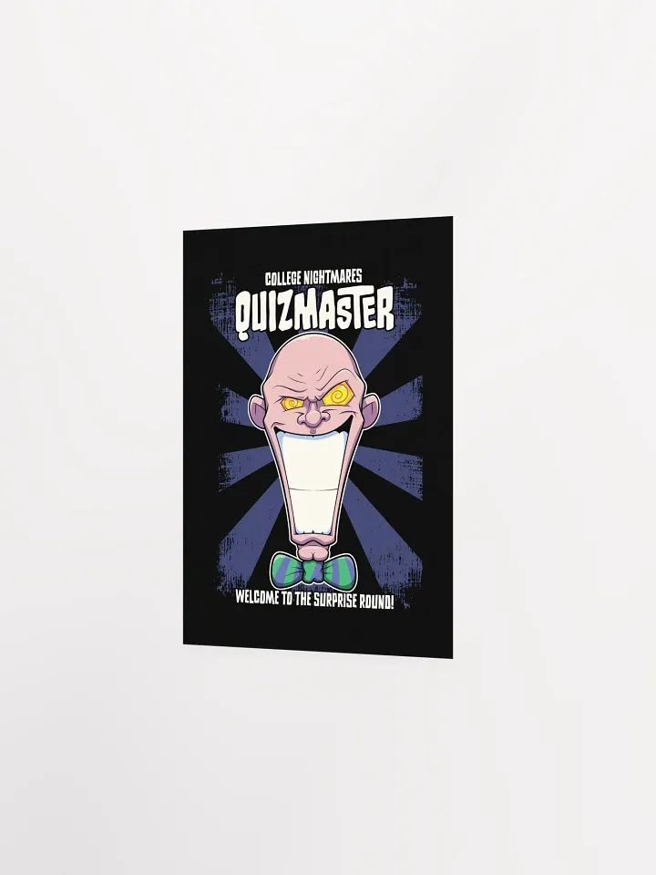 Quizmaster Supervillain Poster – Funny College Student Art product image (15)
