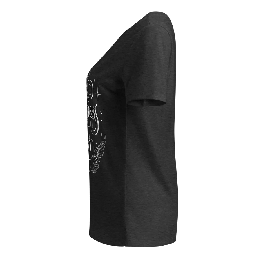 Until Darkness Dies (wings design) Bella+Canvas Women's Relaxed V-Neck T-Shirt product image (3)