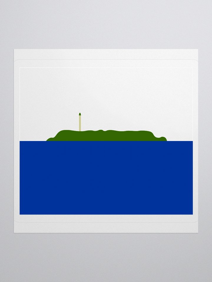 Exclusive Navassa Island Flag Kiss-Cut Sticker by TDS Music - Unique Design (3" x 3", 4" x 4", 5.5" x 5.5") product image (2)