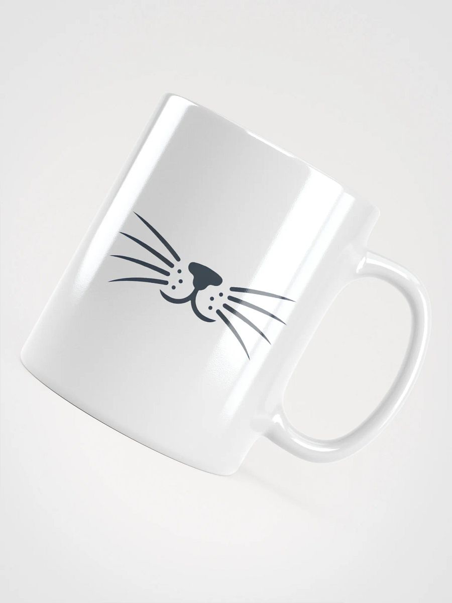 Minimalist Cat Whiskers Coffee Mug - Cute Cat Lover Gift product image (4)