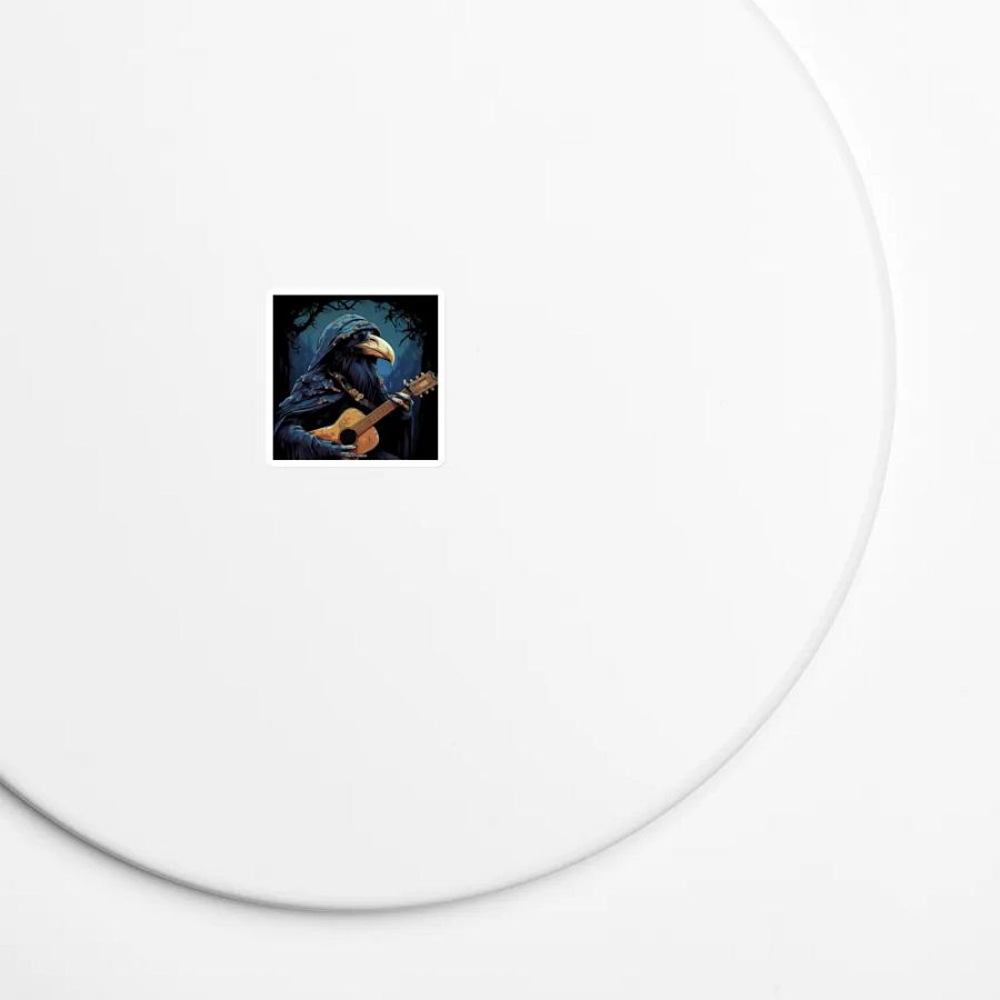 Premium Vinyl Magnet ⚫️ Crow Man's Guitar Groove product image (7)