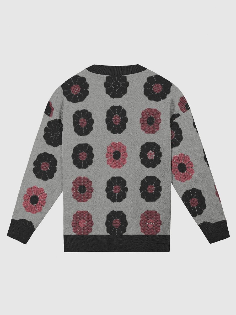 Floral Knit Cardigan – Cozy Unisex Flower Sweater for All Seasons product image (6)