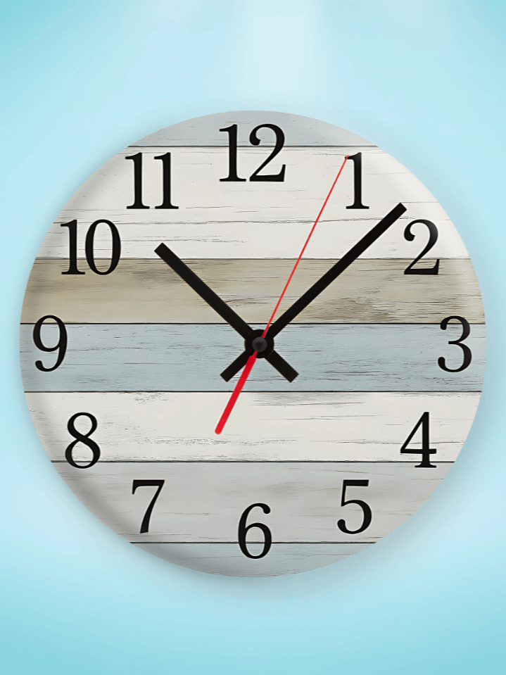 Rustic Wall Clock Design – Vintage-Inspired Decorative Touch for Cozy Spaces – Ideal for Sublimation – 300 DPI High-Quality PNG – Instant Digital Download product image (1)
