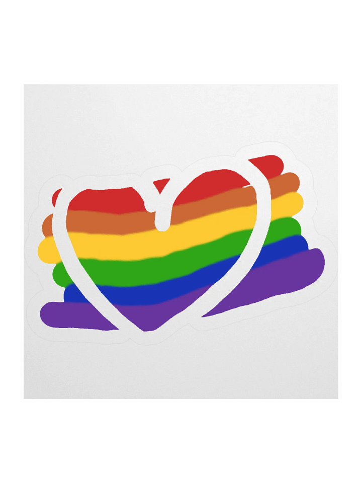 Rainbow Heart Sticker product image (2)
