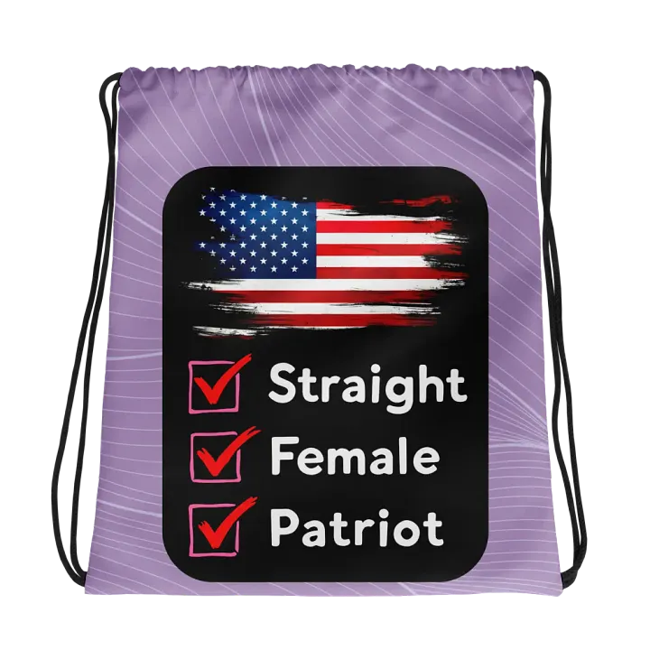 Drawstring Bag: Female Checklist product image (1)