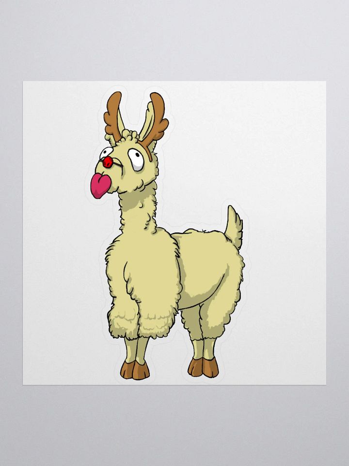 Dream Job Llama Sticker product image (1)