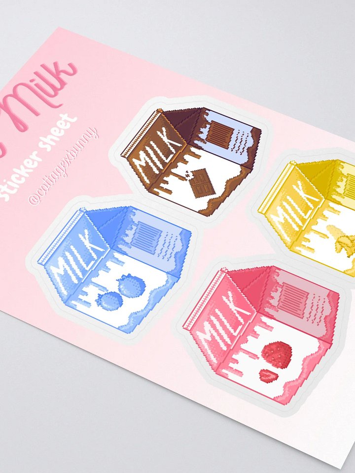 Pixel Milk Sticker Sheet product image (2)