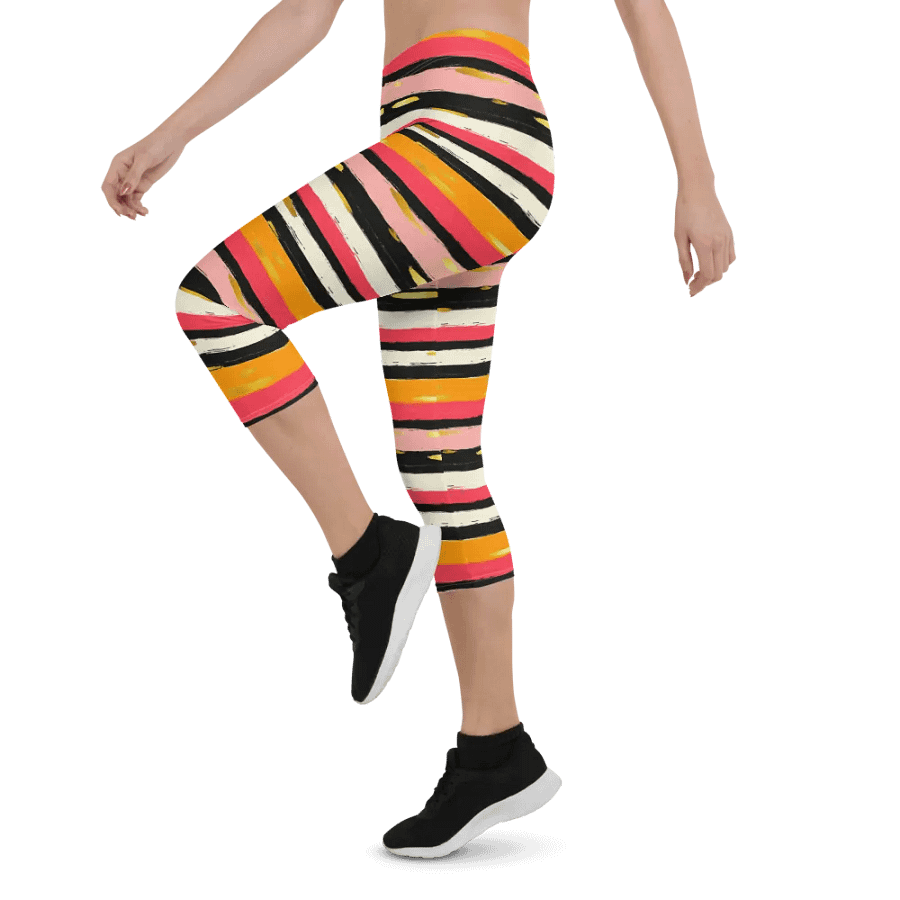 Stripes of Mental Health Capris product image (3)