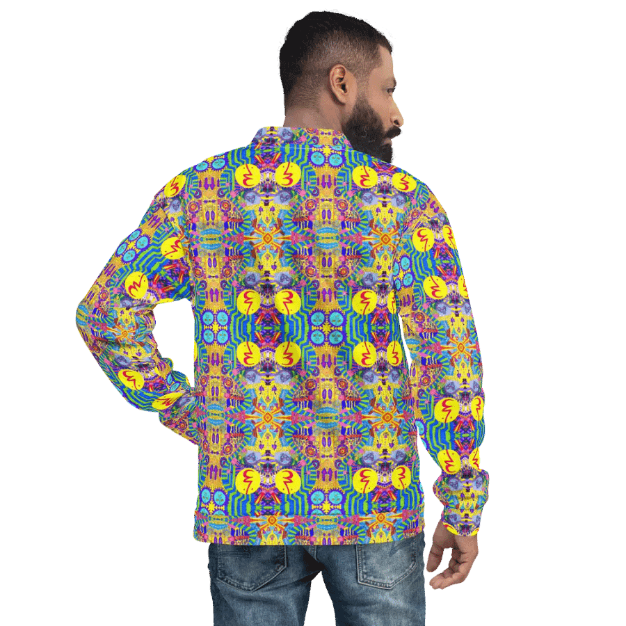 Abstract Colourful Doodles Unisex Bomber Jacket product image (6)