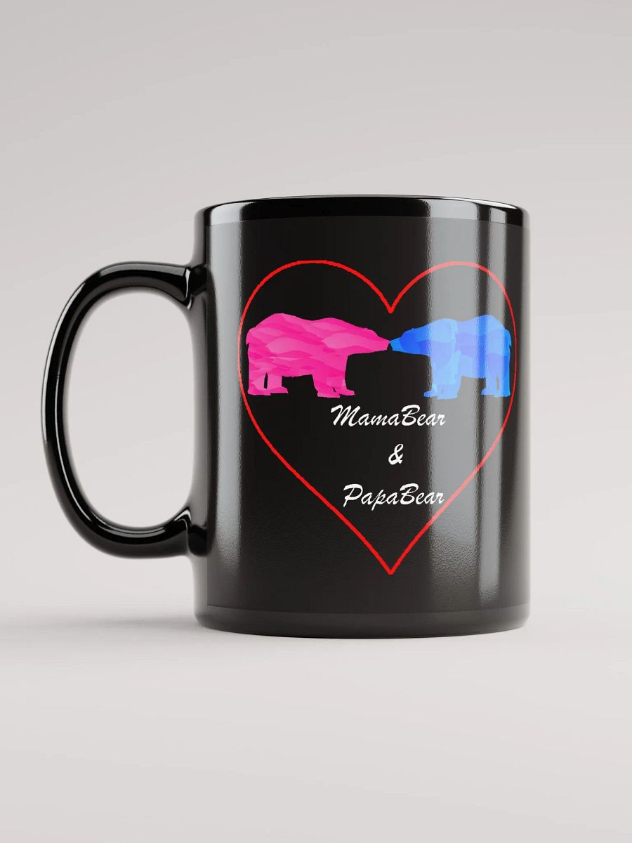 Mama & Papa Bear Black Glossy Mugs product image (11)