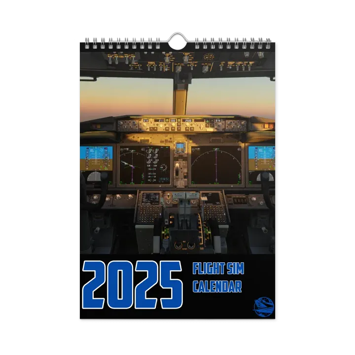 2025 Wall Calendar! Best Of: Flight Sim Screenshots! product image (1)