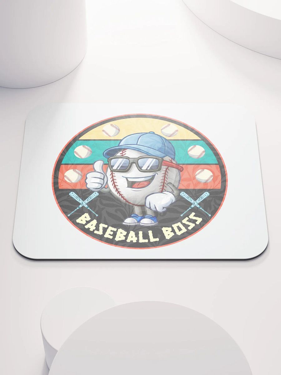 Baseball Boss Thumbs-Up Mouse Pad product image (1)