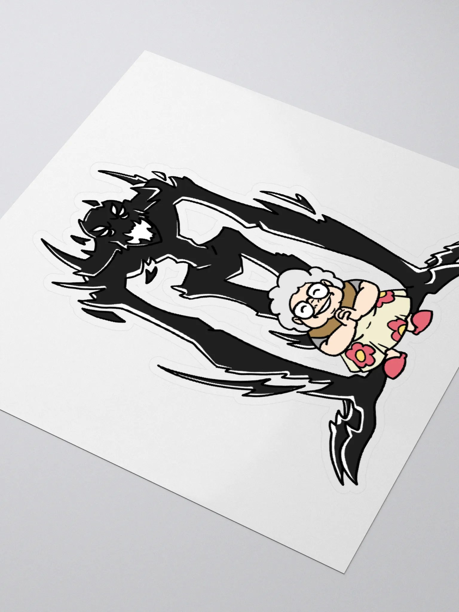 Gran Gran's Guardian Demon Sticker! product image (8)