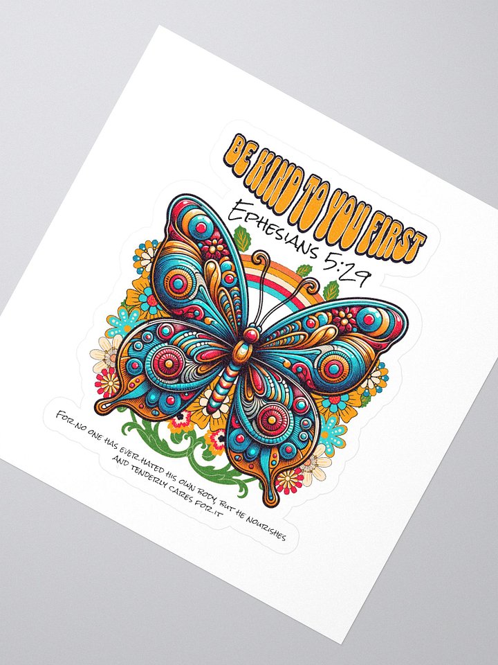 Be Kind - Ephesians 5:29 Scripture Sticker product image (1)