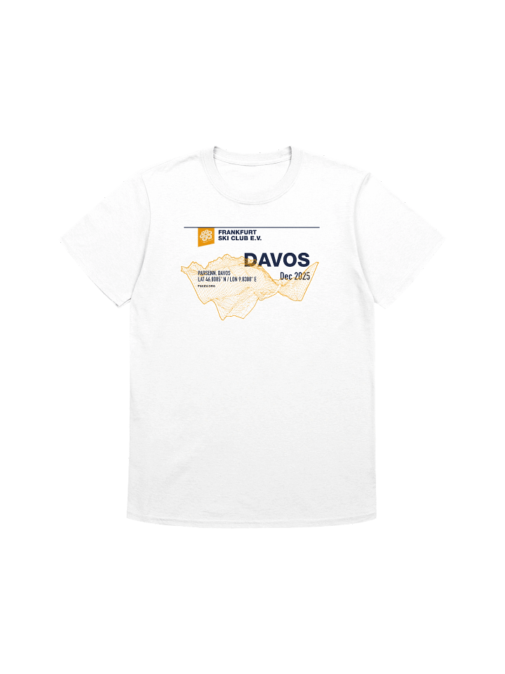Davos / Parsenn Coordinates white (front only print) product image (1)