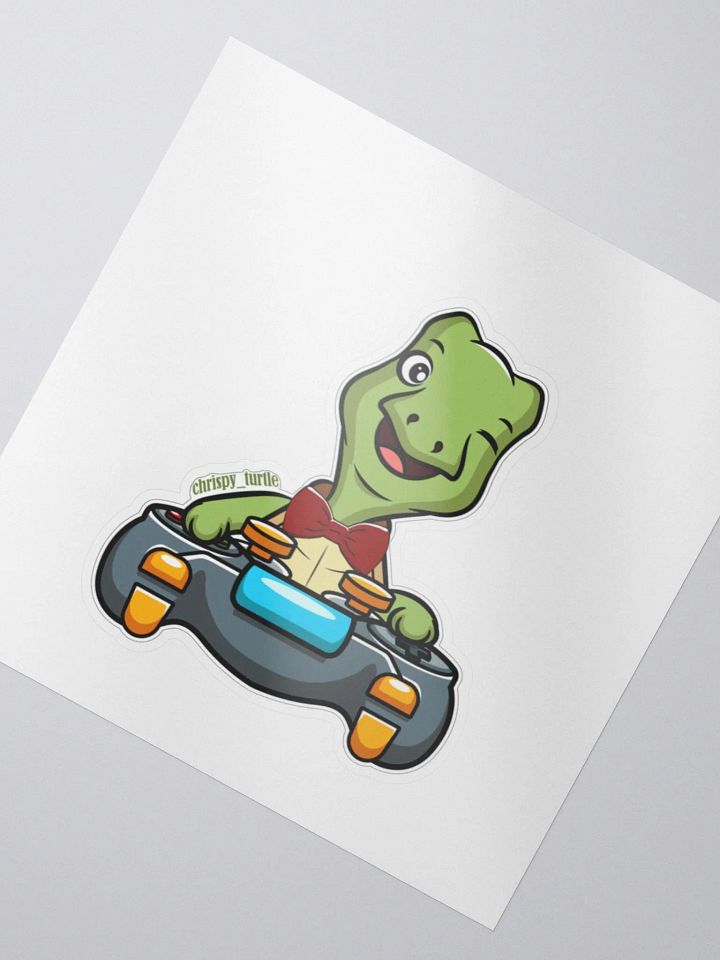 Large single Gamer Turtle sticker product image (2)