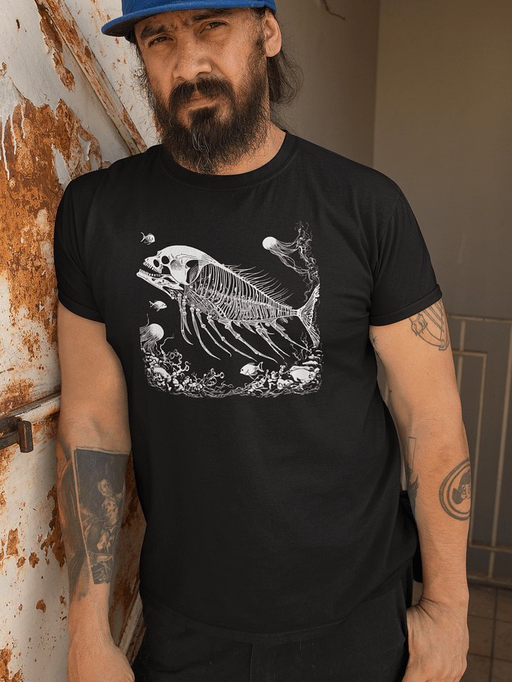 Skeleton Fish T-Shirt product image (1)