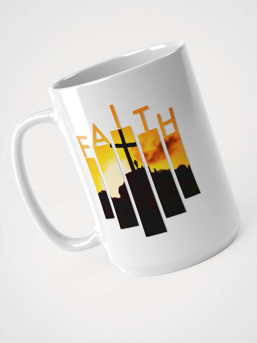 FAITH - Artistic Design White Glossy Mug product image (3)