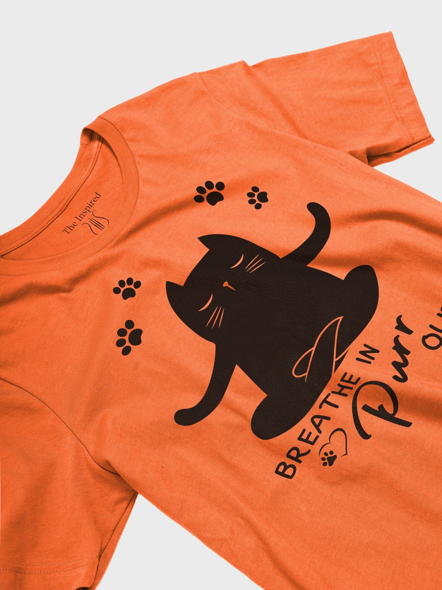 Breathe In, Purr Out T-Shirt (light colors) product image (6)