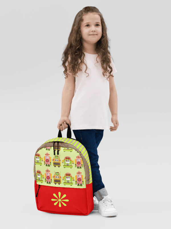 Atomic Robot Party - Backpack in Pink and Red product image (4)