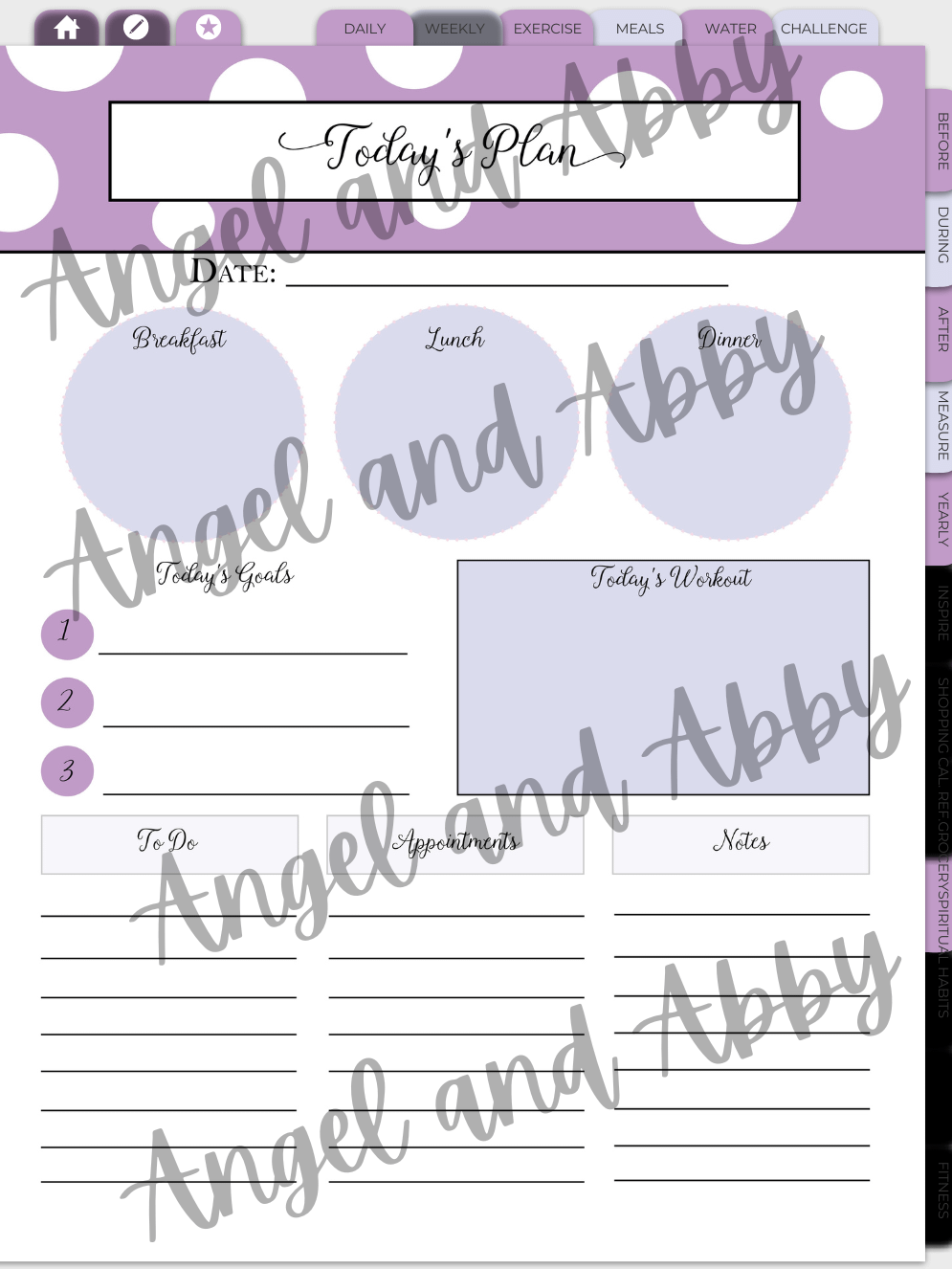 Fitness Planner 2024-purple product image (4)