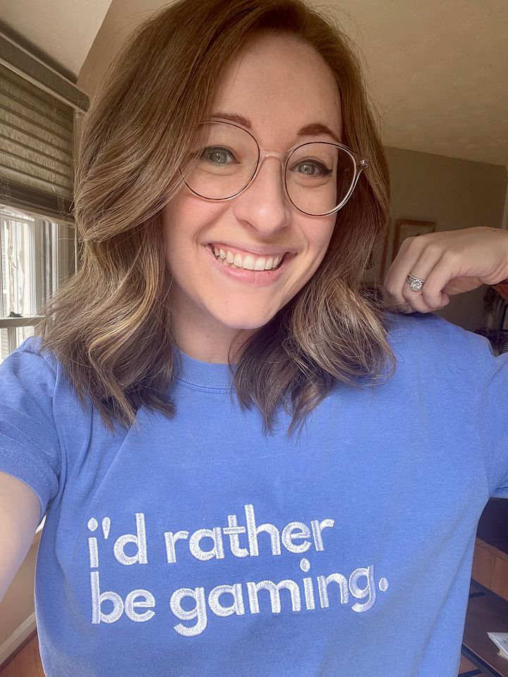 Comfort Colors Sensory-Friendly I'd Rather Be Gaming Shirt product image (1)