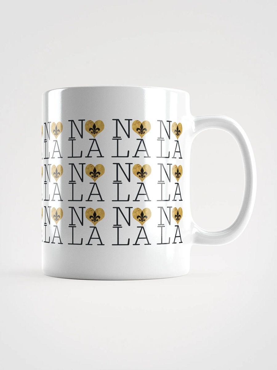 I LOVE NOLA **LEGACY MUG** (GOLD WRAP HEART INFINITY WALL) product image (1)