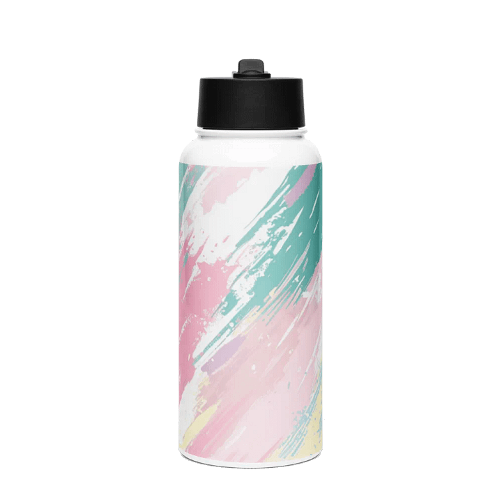 Pastel Splash Stainless Steel Water Bottle product image (1)