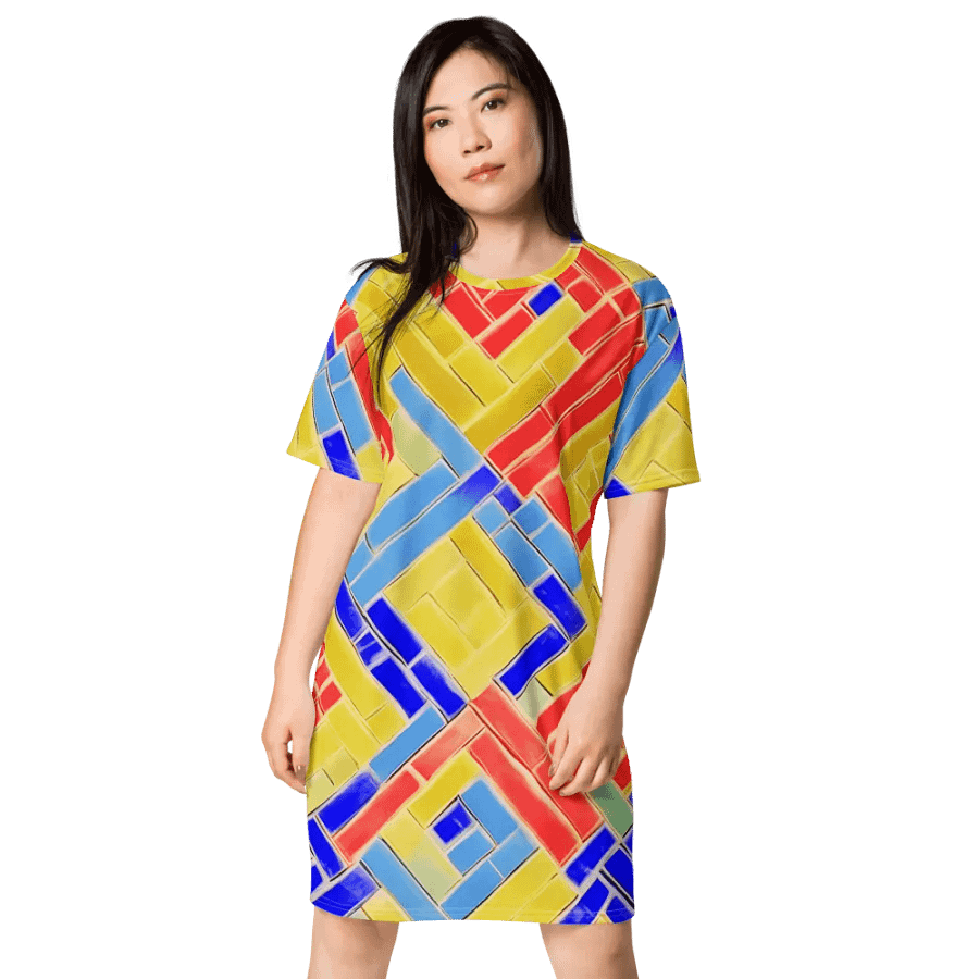 Neon Nights T Shirt Dress product image (3)