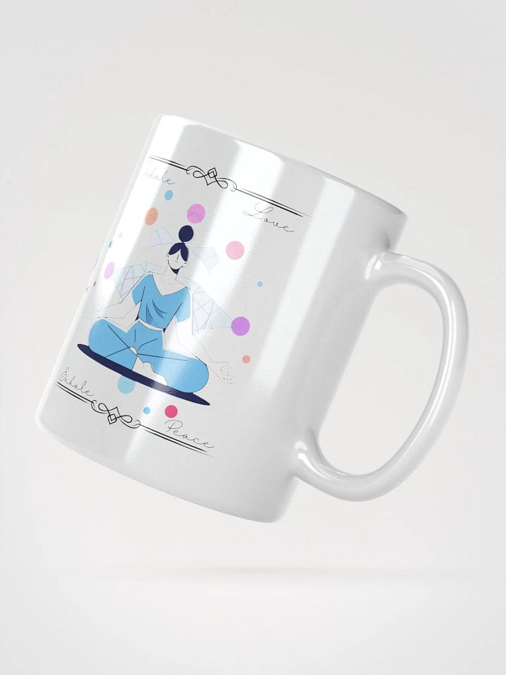Inhale Love, Exhale Peace Mug | Inspirational Gift for Mindfulness & Wellness product image (2)
